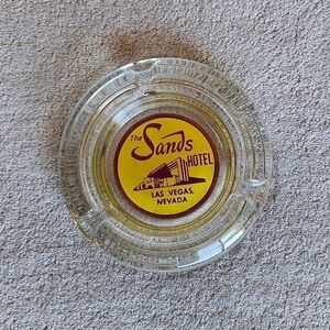 Vintage The Sands Hotel Glass Ashtray